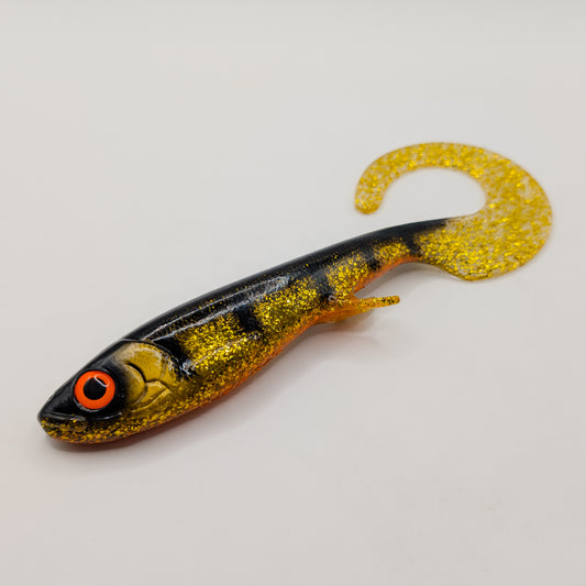 CUSTOM: Wolfcreek Curly 22cm 72g - Guldgrävarn