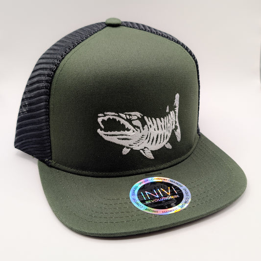 Sportfishing Giant Cap Pike, Green/Black (Trucker)