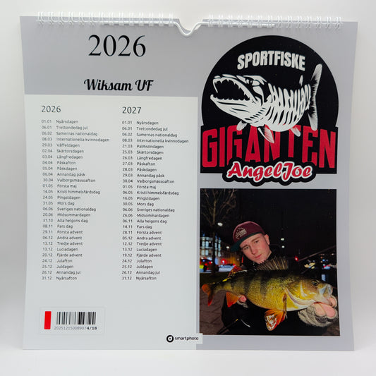 Wiksam UF Fiskeväggkalender 2026