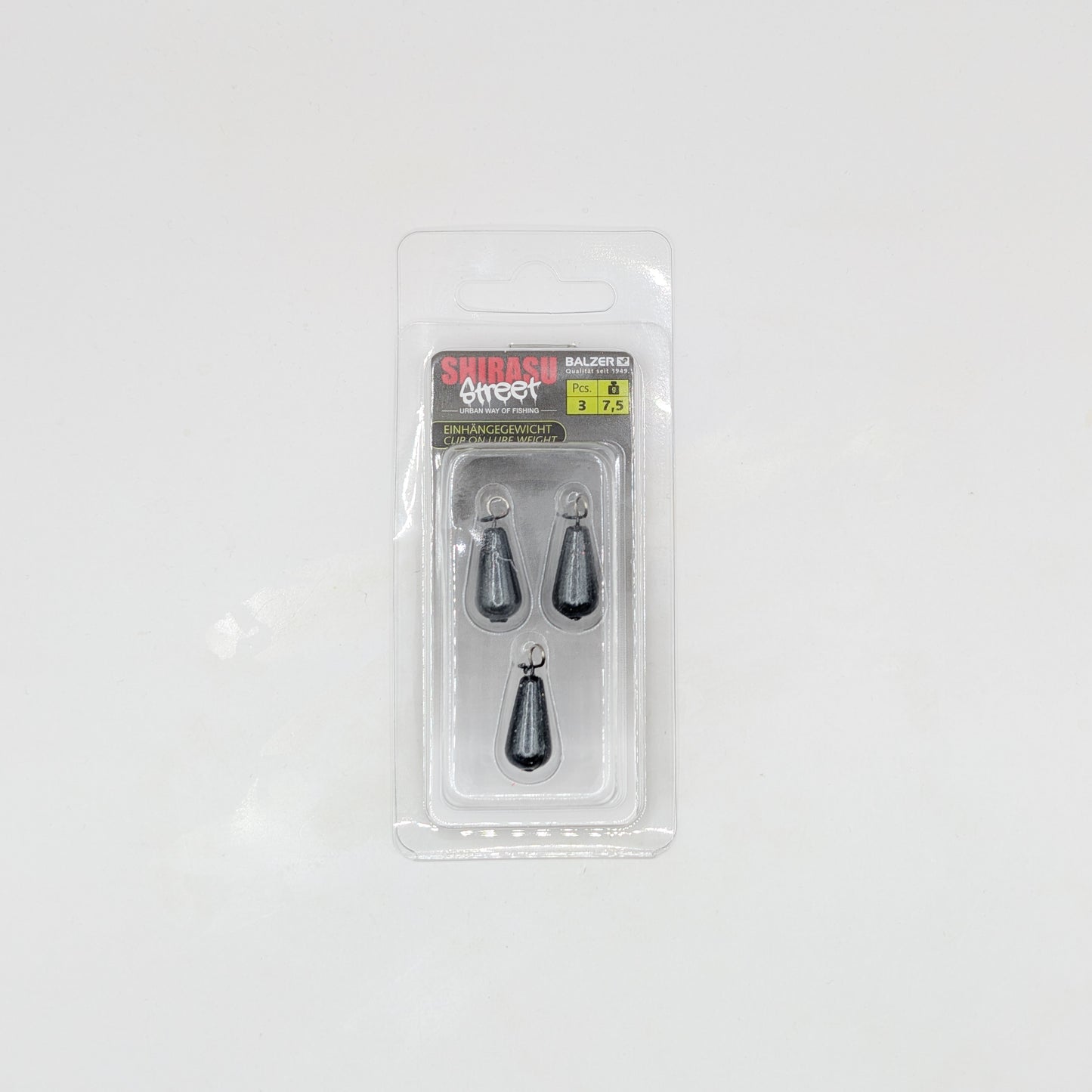 SHIRASU Clip-On Lure Weight, 3-pack