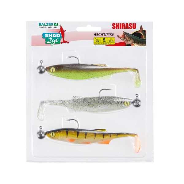 Balzer SHIRASU Shad 2go Mix, 3-pack