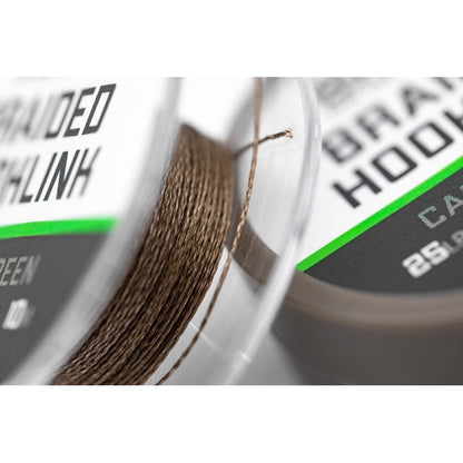 Korda Basix Braided Hooklink Camo Green 25 lb 10 m