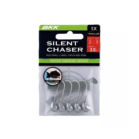 BKK Silent Chaser Punch LRF Micro Jig Head, 5-pack