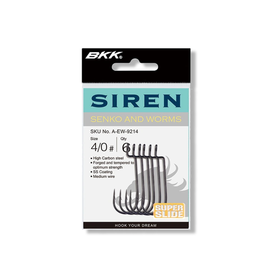 BKK Siren Worm Hook 6-Pack