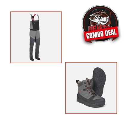 Vadarpaket: Westin W8 vadarbyxor + Westin W6 vadarskor (filtsula)