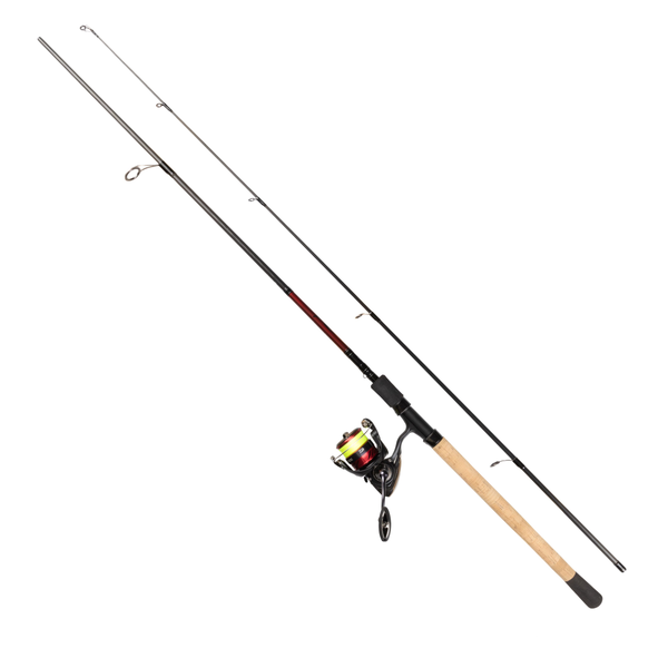Spinning reel combo: Daiwa 23 Ninja LT2500 + 8ft 7-28g (incl. spooled 0.17 braided line)