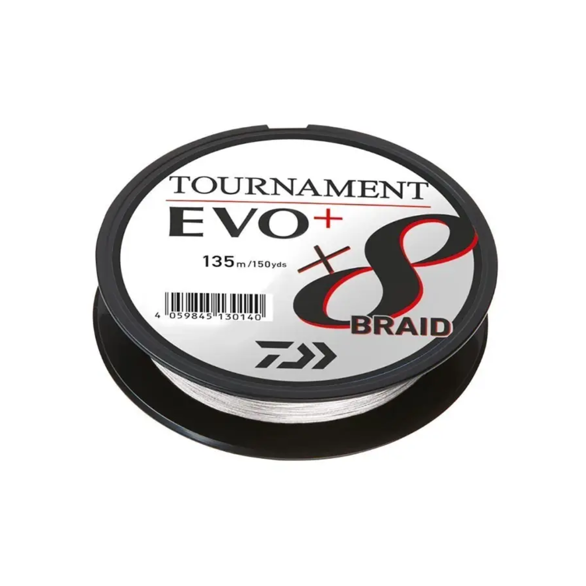 Daiwa Tournament Evo+ x8 Braid, White 135m
