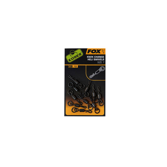 Fox Edges Kwik change heli swivels size 7 x 10-pack