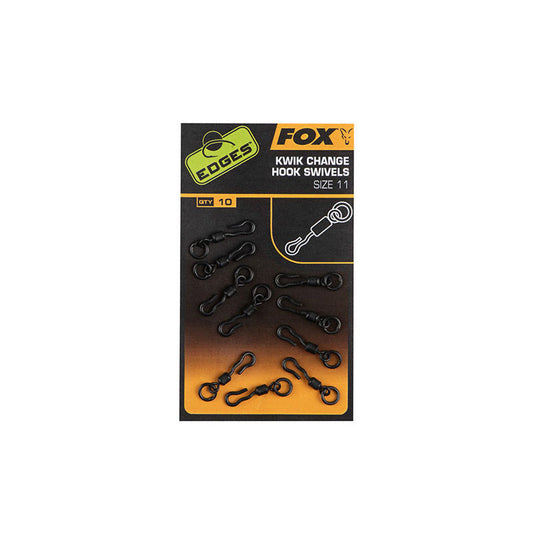 Fox Edge's Kwik change hook swivels 10-pack