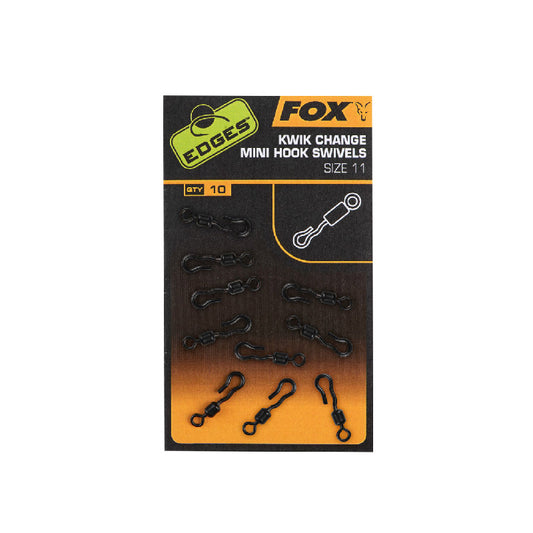 Fox Kwik Change Mini Hook Swivel size 11 x 10 pack