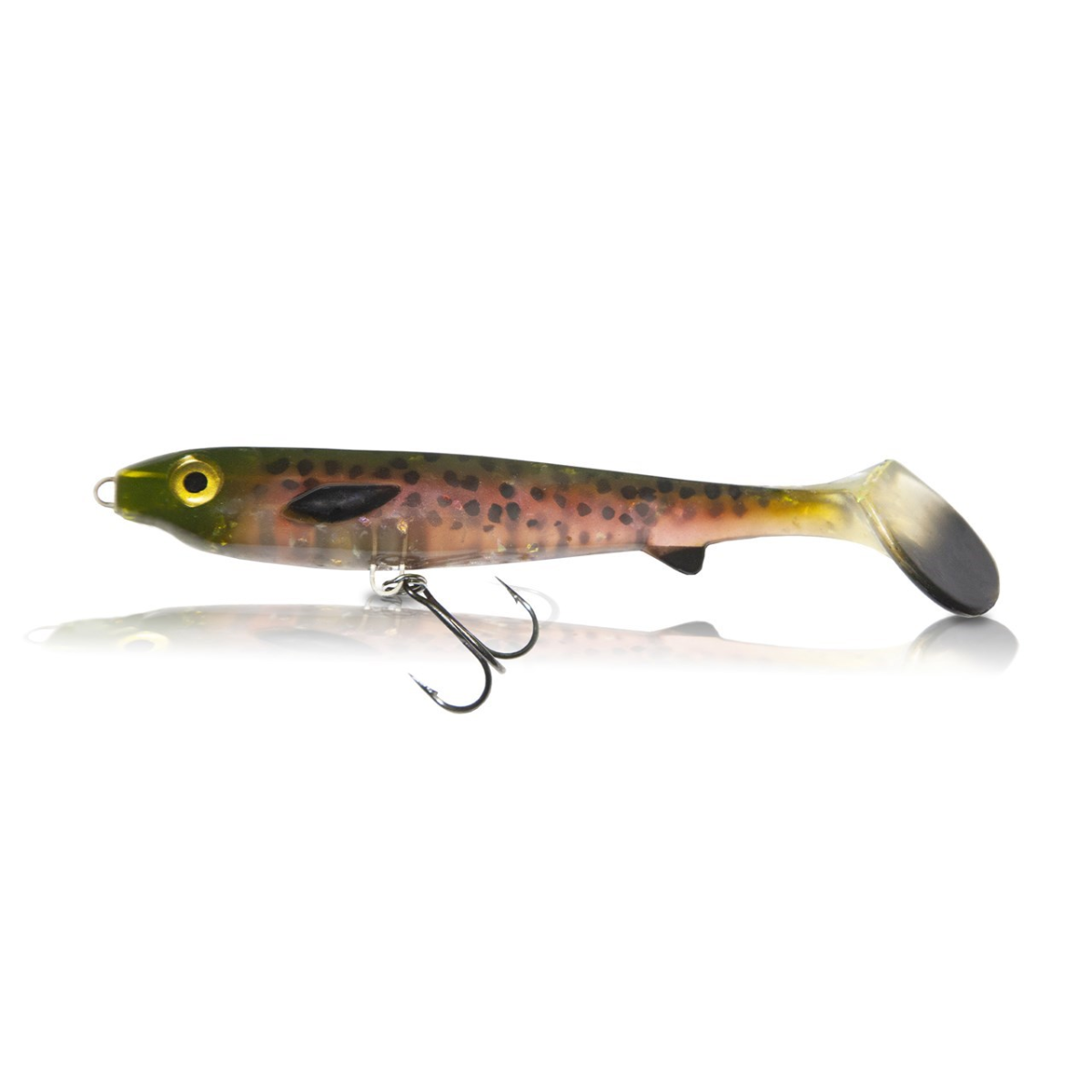 Kanalgratis Flatnose Shad 12cm med Inbyggd Rigg, 3-pack