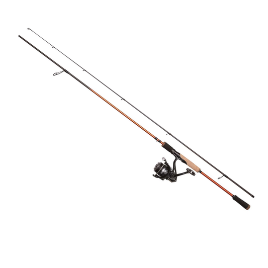 Haspelset: Kinetic Jawbreaker CT 7ft 210CM L 4-21g, 2-del + 2000-FD 3+1BB (inkl påspolad 0.14 flätlina)