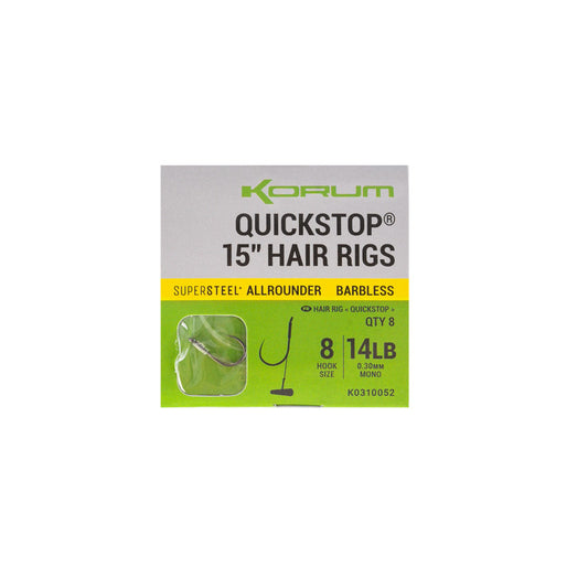Korum Big Fish Hair Rigs med Quickstops