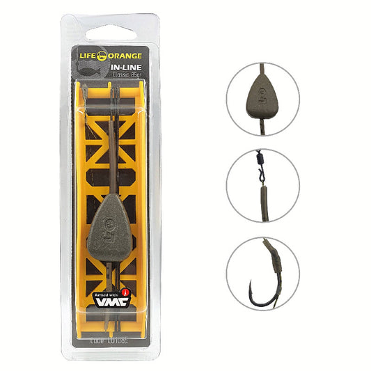 Life Orange In-Line Classic Carp Rig, 56g #4