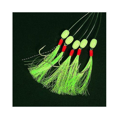 Makrill Häckla 5-krokar Grön #2