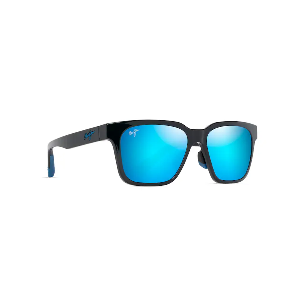 Maui Jim Punikai Shiny Black Blue Hawaii Polarized Sunglasses