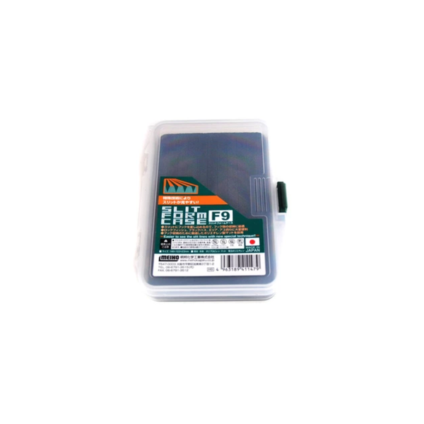 Meiho F9 Slit Form Case Hook/Stingerbox (146x103x23mm), Clear
