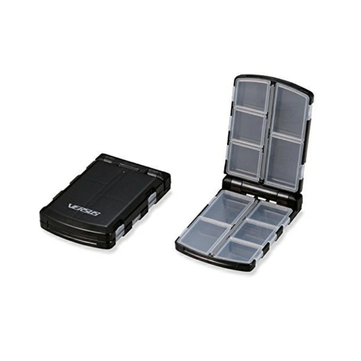 Meiho VS-355SD Flip Case Terminal Tackle Box (97x64x25mm), Black