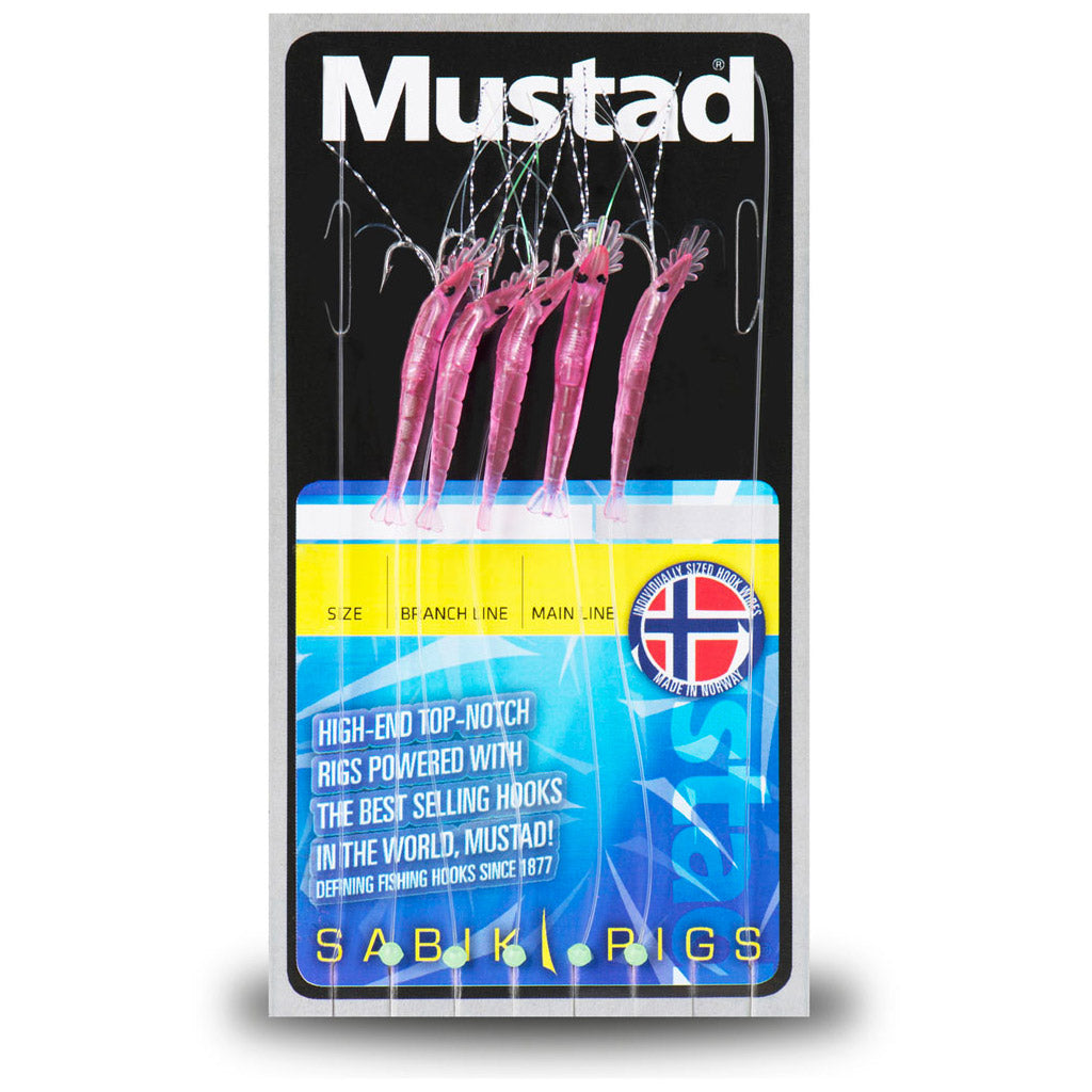 Mustad Mini Shrimp Fluo Pink Häckla 5 hooks