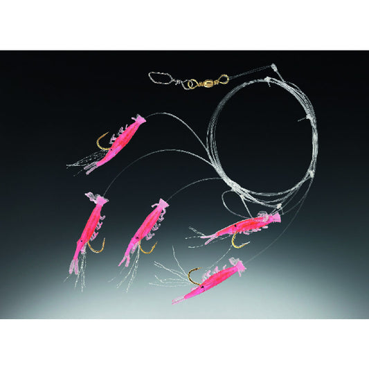 Balzer Edition Sea Hering Mini Shrimp Rig Pink 5-krokar