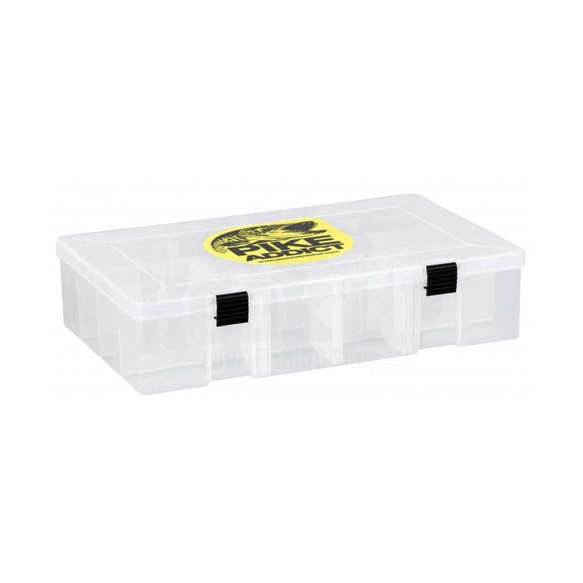 Pezon & Michel Tackle Box Pike Addict (358x80x235mm), Clear