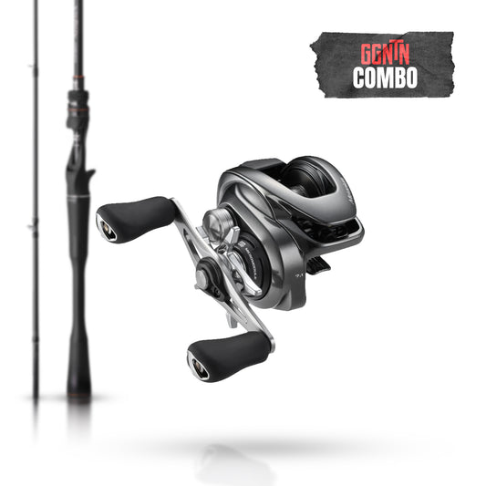 Shimano Poison Adrena 6’6’’ 5–15g + Metanium DC 71 - Abborre Deluxe-kit (inkl. flätlina)
