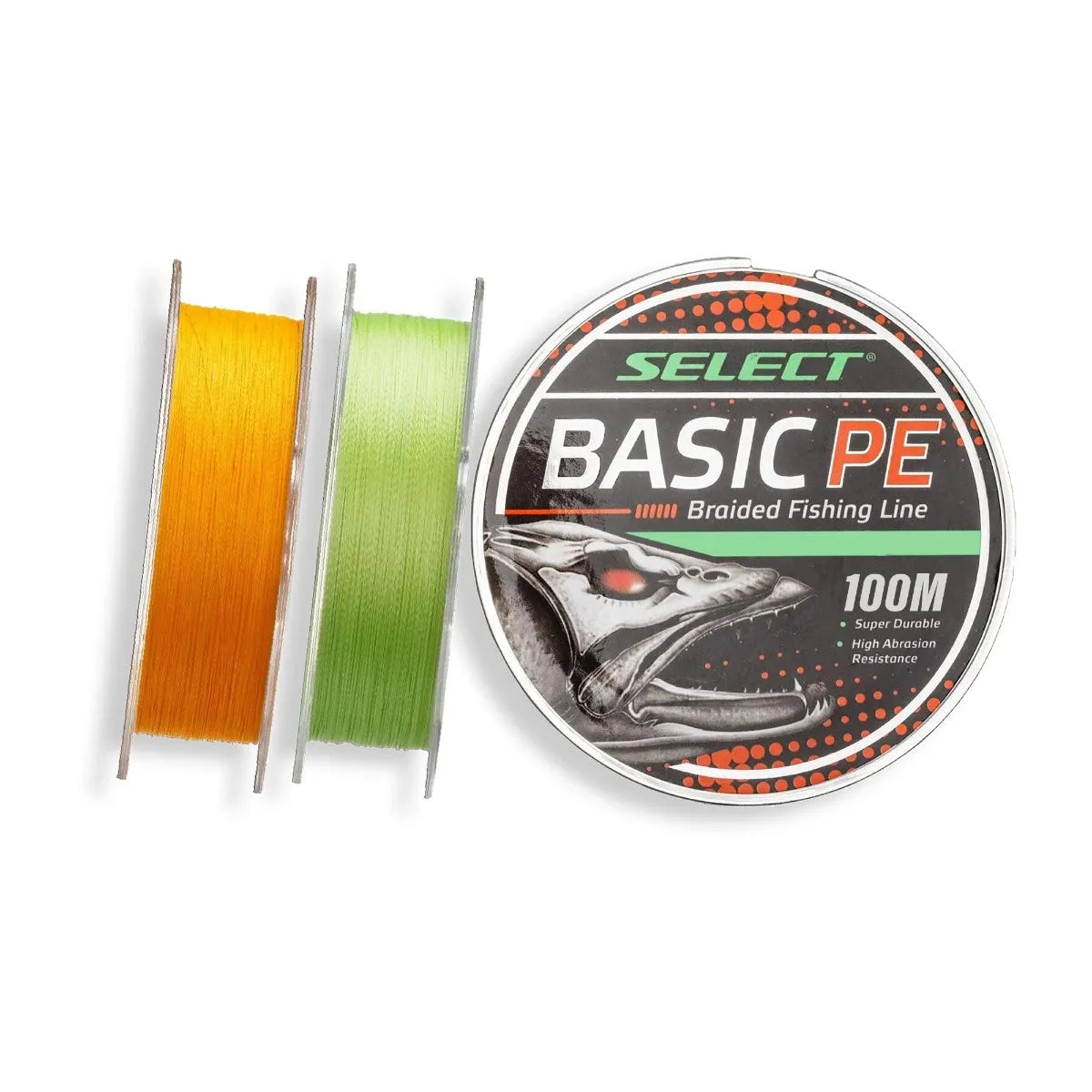 Select Basic PE Braided line 100 meters, Light Green