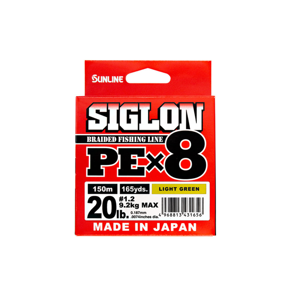 Sunline Siglon Pe X8 Braid, Light Green 150m