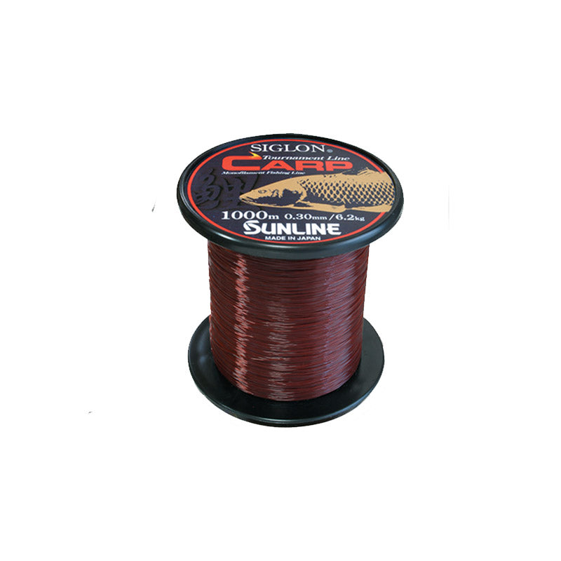 Sunline Siglon Carp 1000 meter, Matte Red/Brown