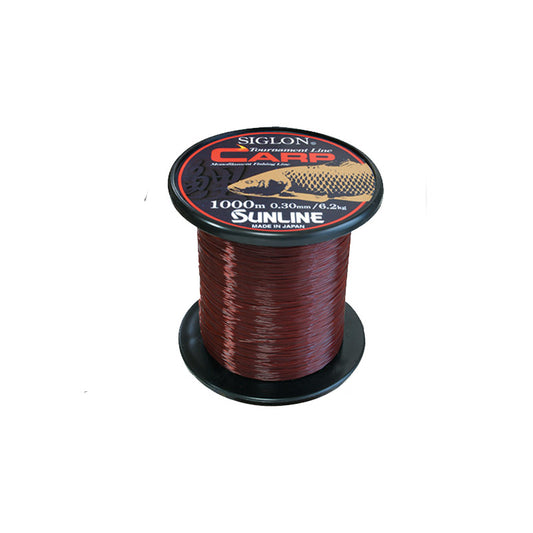 Sunline Siglon Carp 1000 meter, Matte Red/Brown