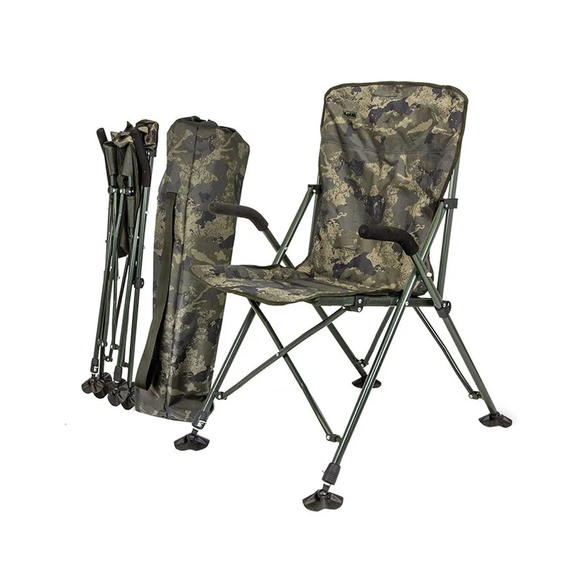 Solar Tackle UnderCover Camo Folding Easy Chair High