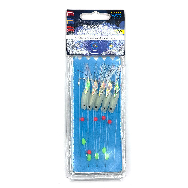 YAD Sea System 1/0 Luminous Fish 5-krokar