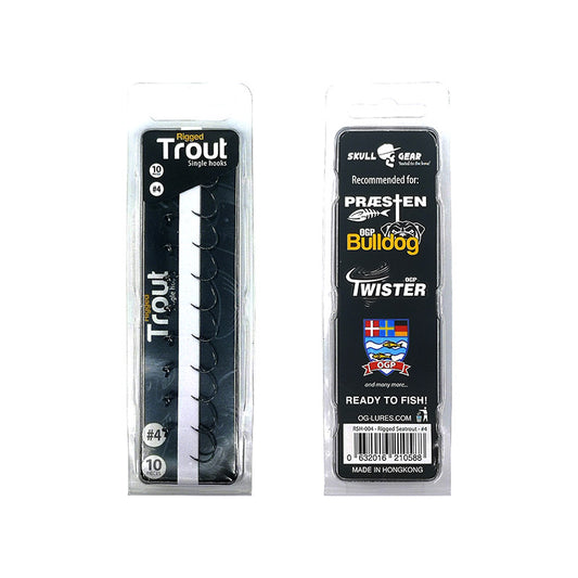 Ogp lure's rigged single hooks trout 10-pack